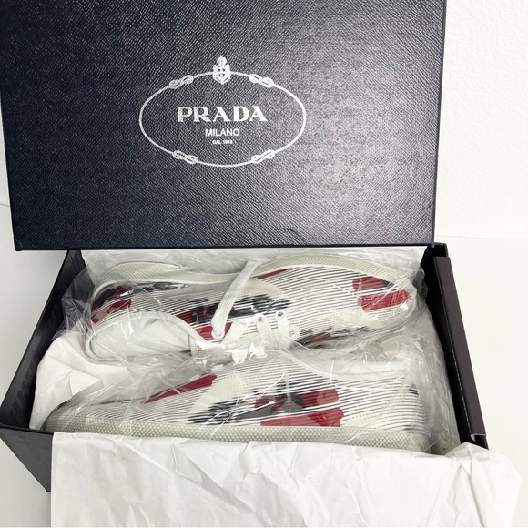 Prada canvas sneakers super rare and collectible Size Men’s US 10 - Picture 10 of 11